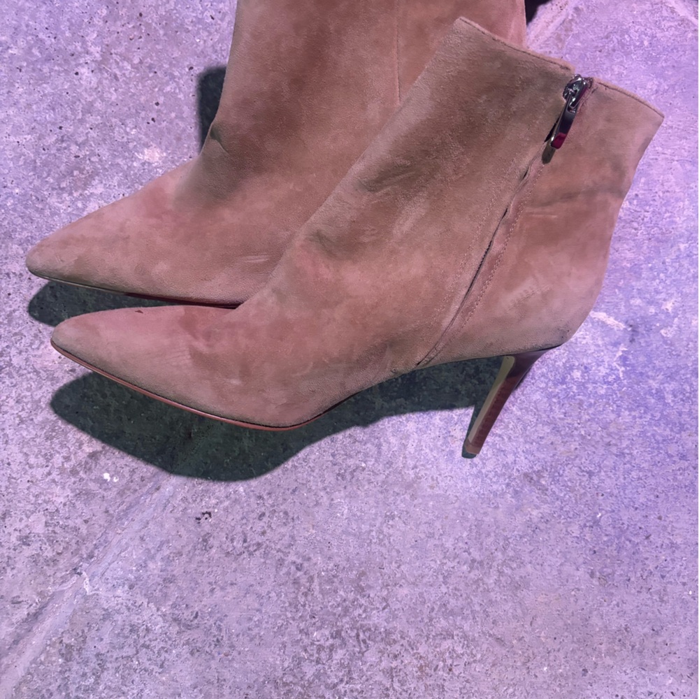 Nine West Tan Heeled Boots